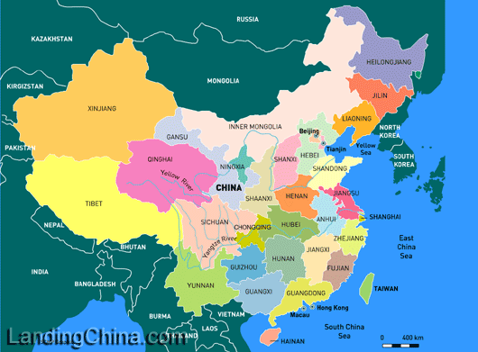 geographical map of china. Geographical Map Of China.