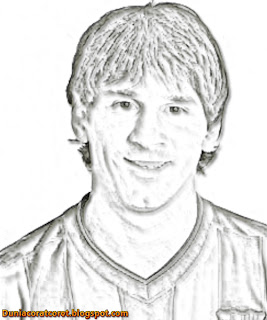 Download Foto Sketsa Lionel Messi