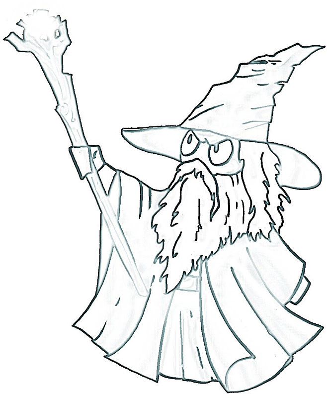 Gandalf The Hobbit Coloring Pages