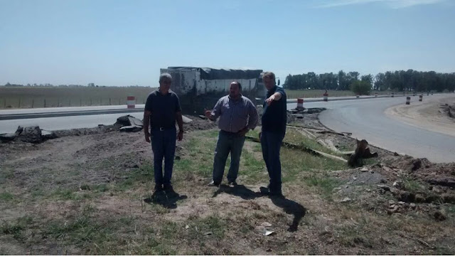 El Intendente recorrió obras en Loma Verde