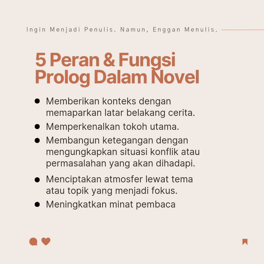 Peran dan Fungsi Prolog Dalam Novel