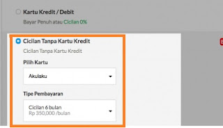 metode pembayaran akulaku di blibli