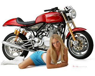 Norton 952 Commando and Hot Babes & Bikes Wallpapers