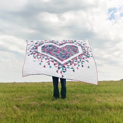 Exploding Heart quilt pattern by Slice of Pi Quilts