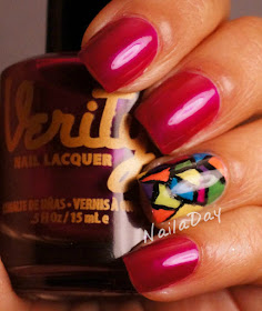 NailaDay: Verity Brilliant Violet Stained Glass Mani