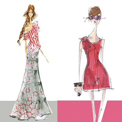 Spring Fashions on Fashion Illustration Exhibition  Drawing Fashion