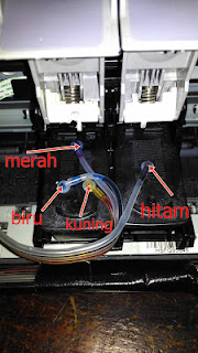 memasang infus printer canon ip2770