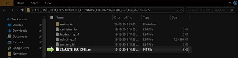 Cara Mudah Ekstrak File Samsung PIT Dari Firmware Samsung