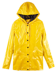 Yellow raincoat cute