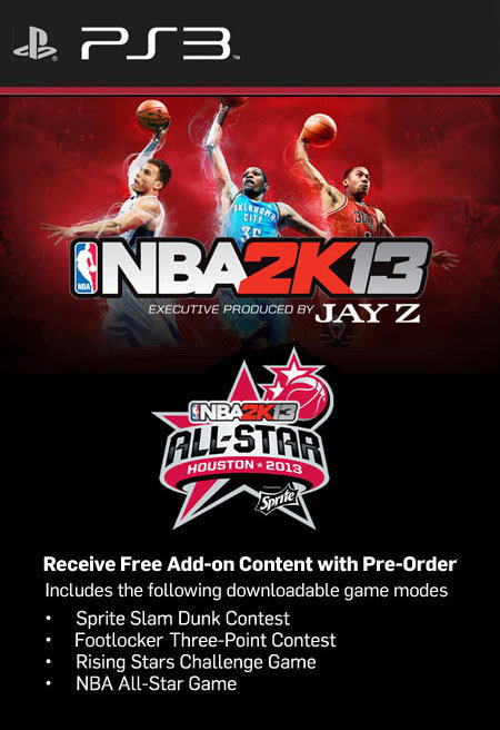 Free NBA 2K13 All-Star Weekend DLC Code (PS3)