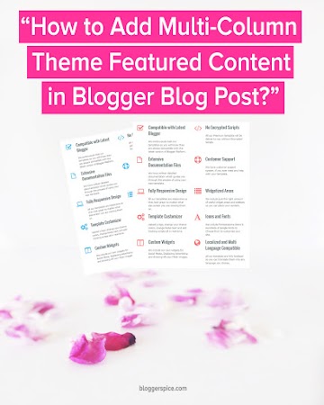 How to Add Multi-Column Theme Featured Content in Blogger?