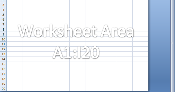 Trik Membuat Batasan Barisan Sel dan Scroll pada Sheet Excel