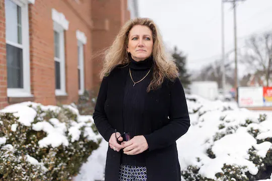 Marlean Ames sued her employer for discrimination, claiming she was passed over for jobs because of anti-straight bias. (Maddie McGarvey/For The Washington Post)