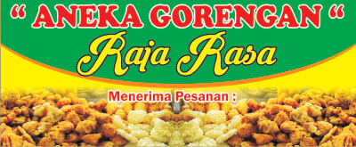 Download Contoh Desain Banner Gorengan Menarik CDR - Gorengan Raja Rasa