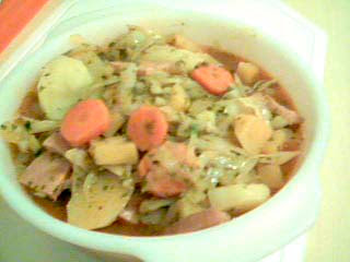 All-in-one sausage pot with root vegetables