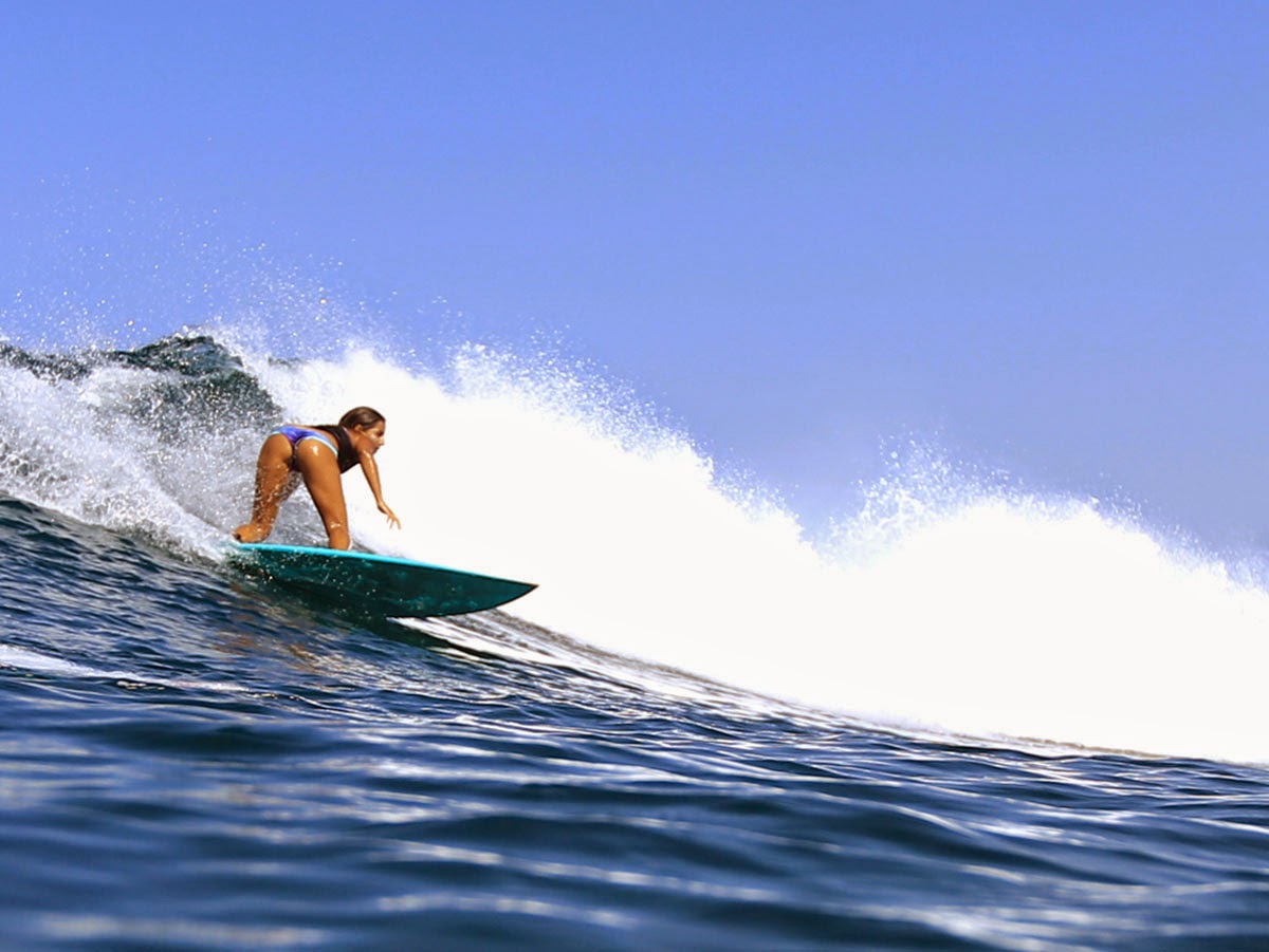 Female surfer from Guatemala