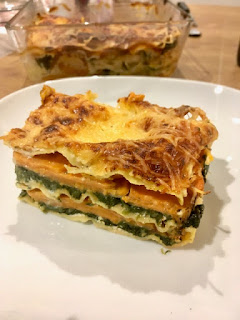 image Lasagnes veggie  épinard, patate douce et ricotta