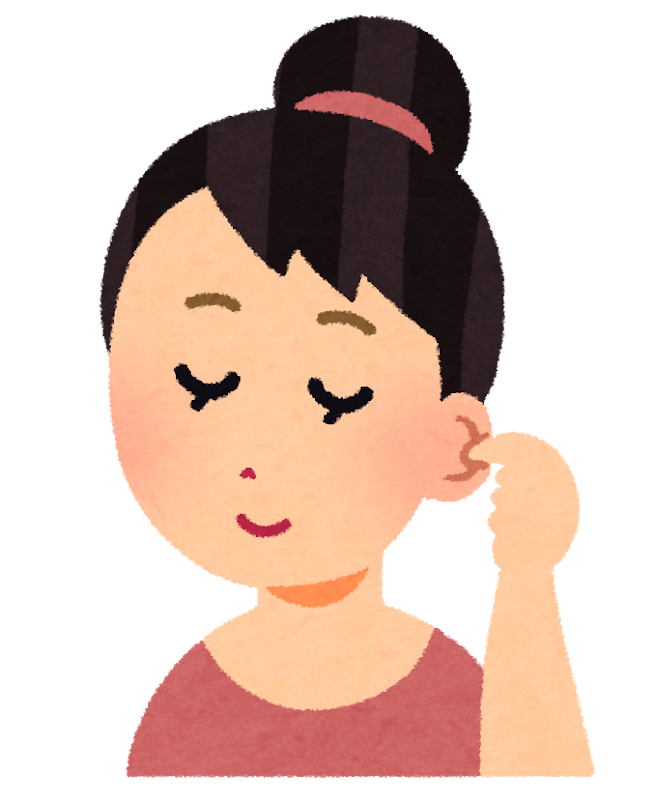 無料イラスト かわいいフリー素材集 耳つぼマッサージのイラスト 無料イラスト かわいいフリー素材集 耳つぼマッサージのイラスト