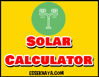solar calculator online