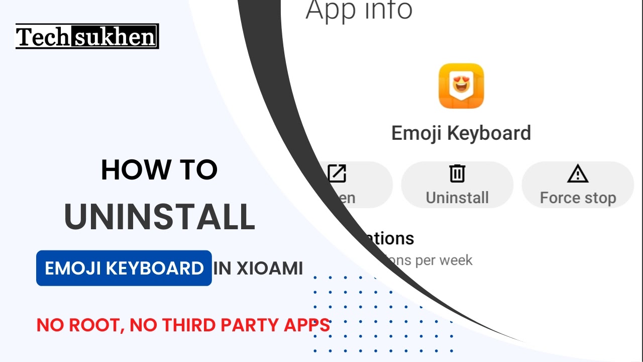 How to uninstall emoji keyboard xiaomi without root (100% working)