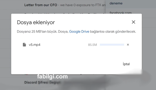 Gmail Yüksek Boyutlu Dosyaları Mail Olarak Gönderme 2023