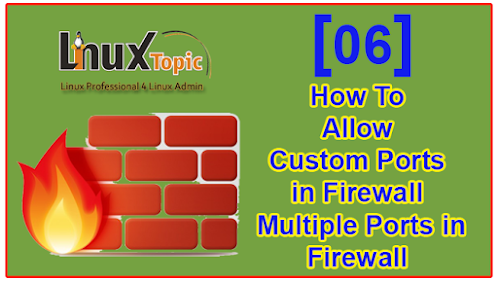 How To Allow Custom Ports in Firewall | Allow Multiple Ports in Firewall