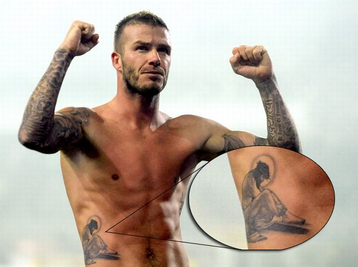 david beckhams tattoo. David Beckham Tattoo