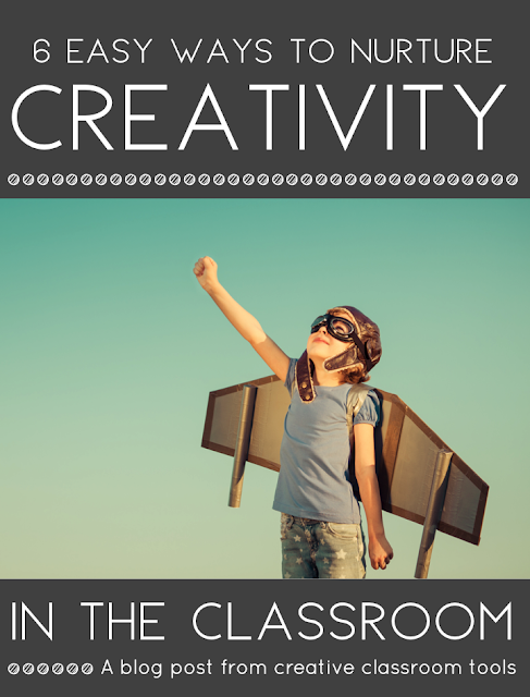 6 easy ways to nurture creativity in the classroom! Simple ideas and inspiration for any classroom.