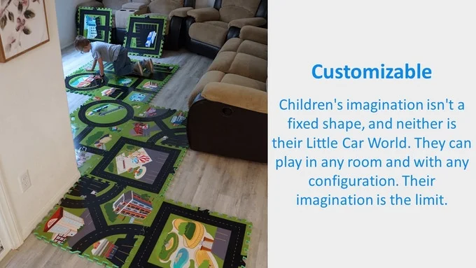 Little Car World Child Play Mats
