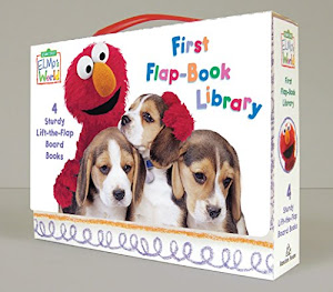 Elmo's World: First Flap-Book Library (Sesame Street): Balls!; Puppies!; Babies!; Food!