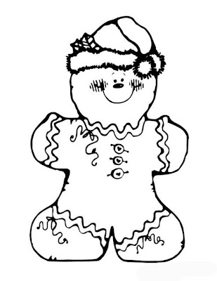 Gingerbread Christmas Coloring Pages To Printable | Cartoon Coloring Pages