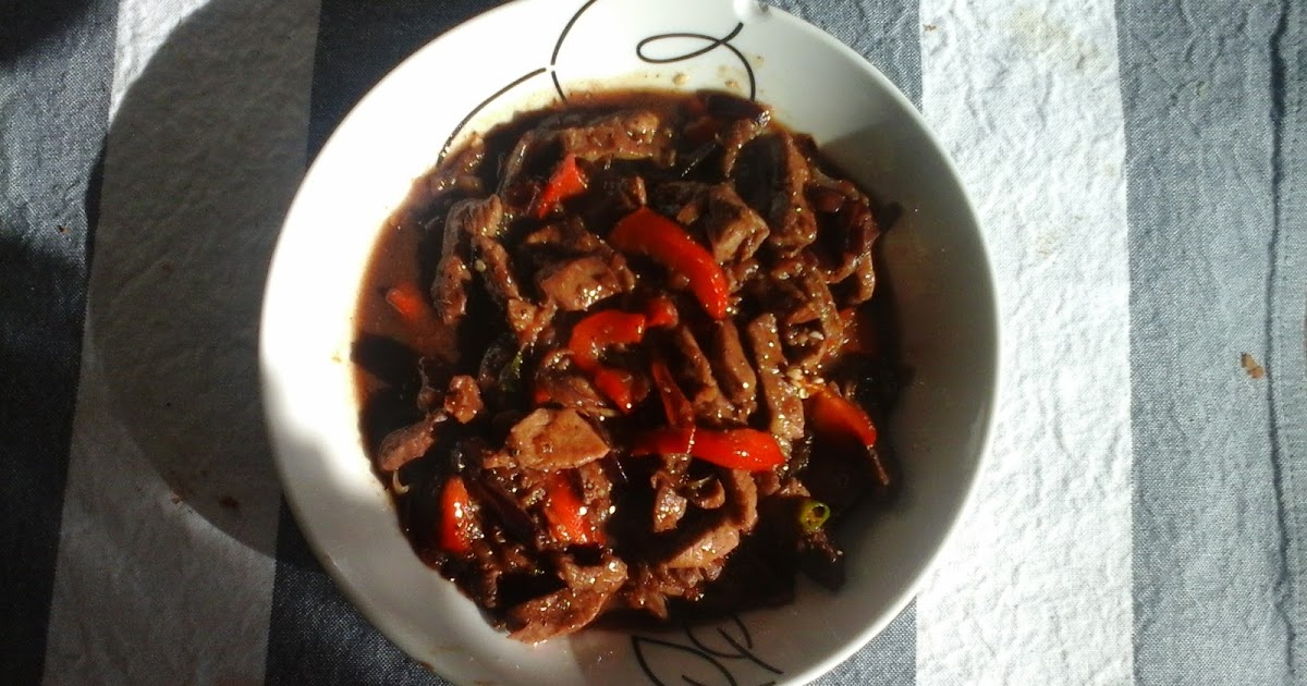 Resepi daging kambing masak blackpepper mudah