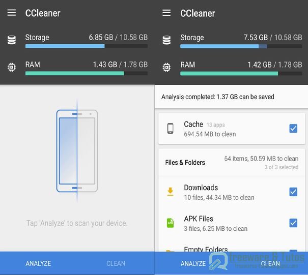 CCleaner : une application légère pour nettoyer son Android