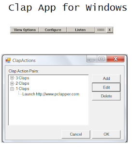 control application software using clap 