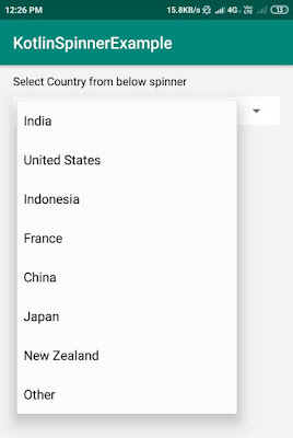 set string array to spinner android xml