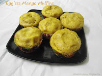 eggless mango muffins