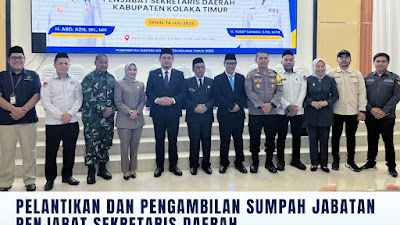 Kepala BPN Koltim Hadiri Pelantikan Pj Sekda, Dukung Sinergi Pemerintah Daerah
