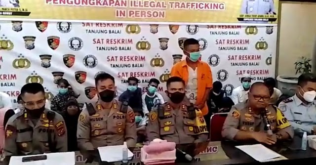 Polres Asahan Bersama Polres Tanjung Balai Gelar Konferensi Pers Pengungkapan Illegal Trafficking