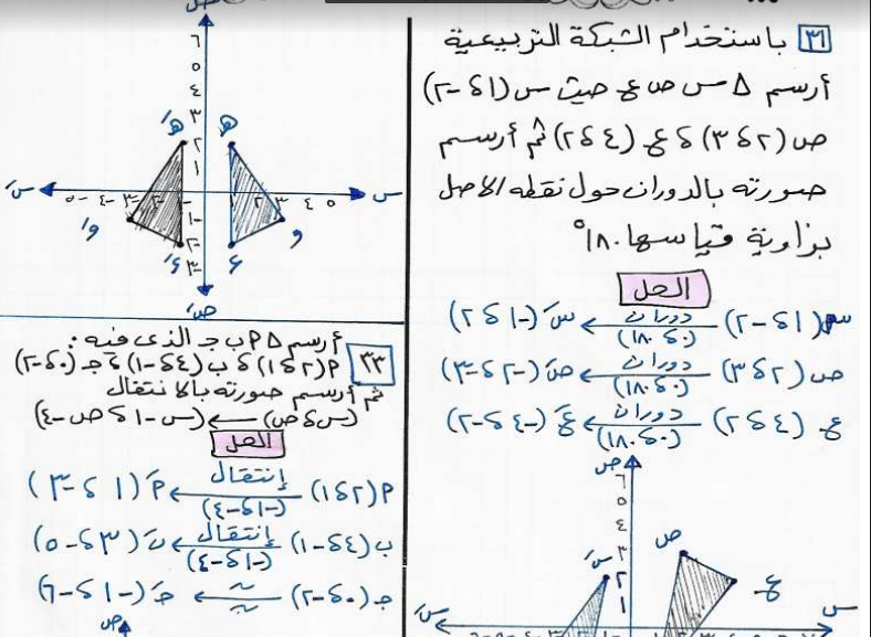 بالاجابات المراجعة النهائية فى الرياضيات للصف الاول الاعدادى الفصل الدراسى الثانى