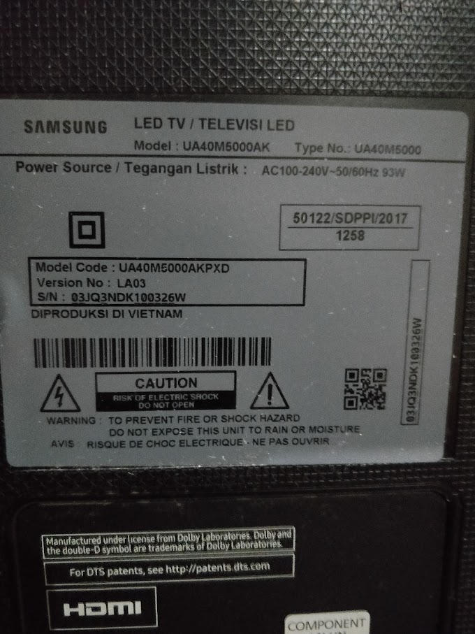 Samsung led TV UA40M5000AK mati total.