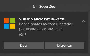 Como ganhar pontos no Microsoft Rewards