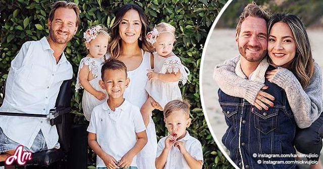 Nick Vujicic, wife, and children