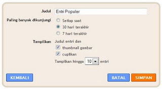 panduan blogger,tutorial blogger,entri populer