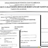 Soal Try Out I Usbn Sd/Mi 2019 Dan Kunci Jawabannya