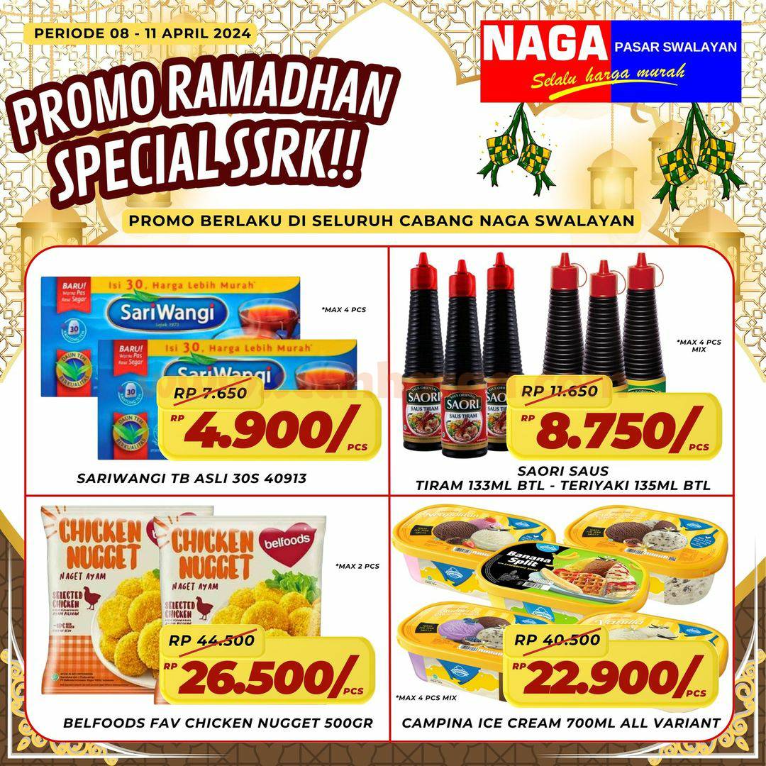 Katalog Promo Naga Swalayan Weekday 8 - 11 April 2024