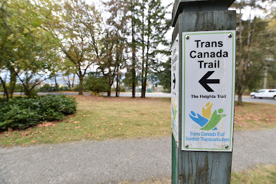 Trans Canada Trail Vancouver walking path.