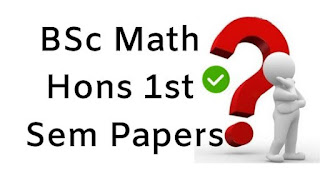 Mdu Bsc Math Hons 1st Sem Question Papers 2018