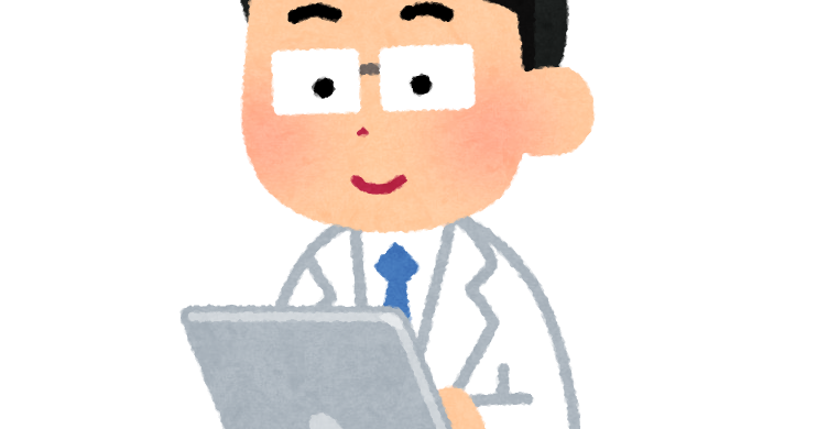 タブレットを使う人のイラスト 男性医師 かわいいフリー素材集 いらすとや