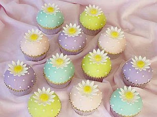Cupcakes con Flores para Fiestas Infantiles, parte 2