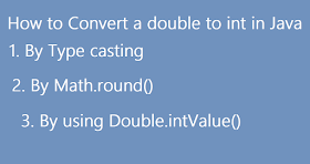 How to convert double to int in Java?